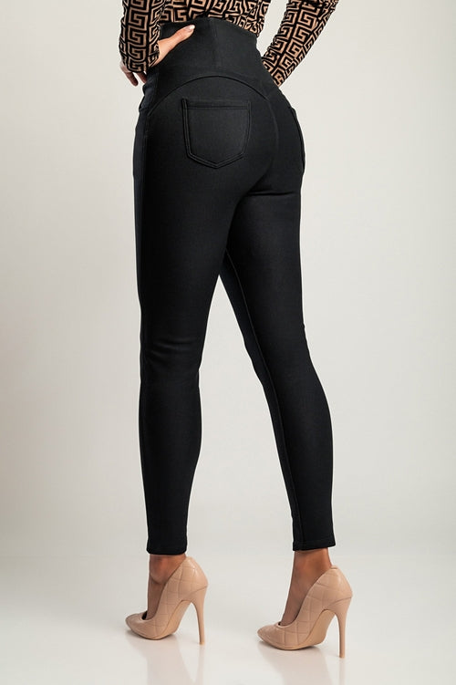 High-Waisted Fleece-Lined Jeggings.